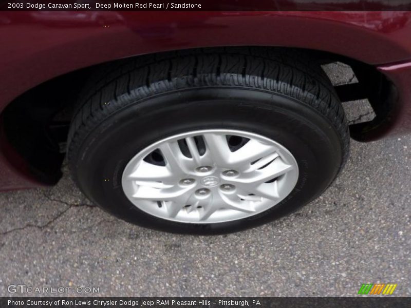 Deep Molten Red Pearl / Sandstone 2003 Dodge Caravan Sport