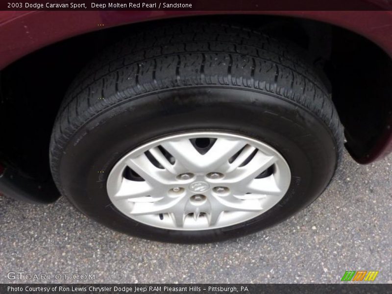 Deep Molten Red Pearl / Sandstone 2003 Dodge Caravan Sport
