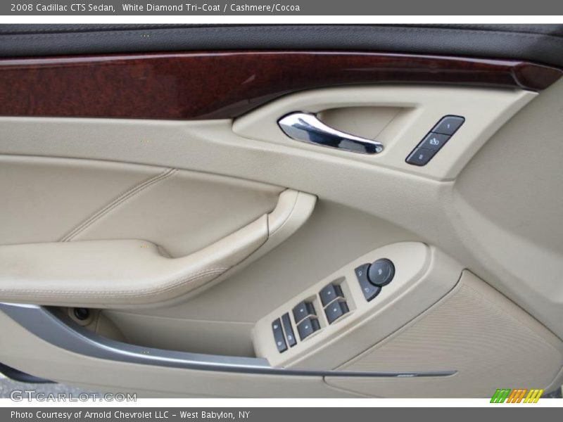 White Diamond Tri-Coat / Cashmere/Cocoa 2008 Cadillac CTS Sedan