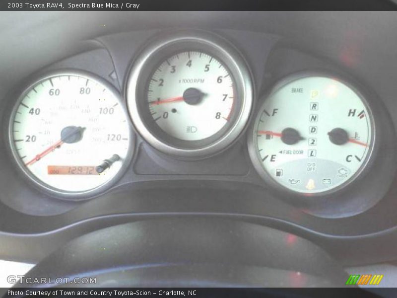 Spectra Blue Mica / Gray 2003 Toyota RAV4