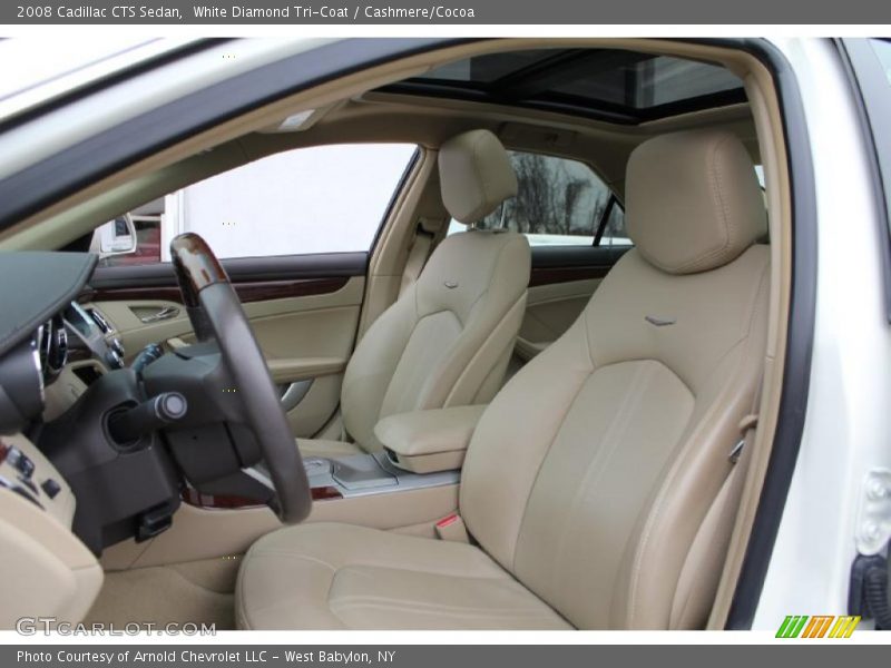 White Diamond Tri-Coat / Cashmere/Cocoa 2008 Cadillac CTS Sedan