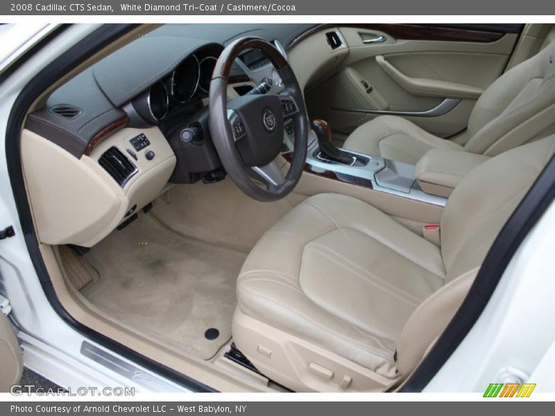 White Diamond Tri-Coat / Cashmere/Cocoa 2008 Cadillac CTS Sedan