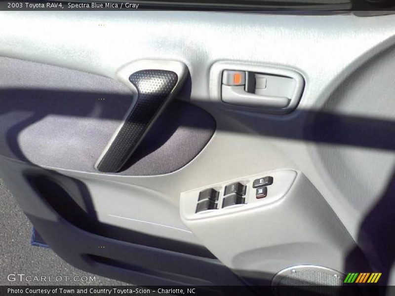 Spectra Blue Mica / Gray 2003 Toyota RAV4
