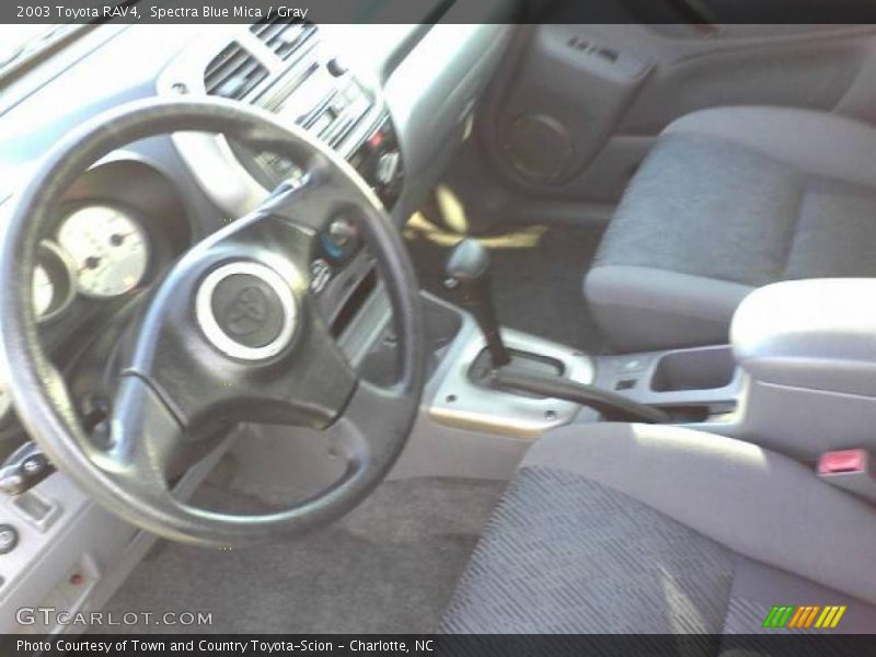 Spectra Blue Mica / Gray 2003 Toyota RAV4