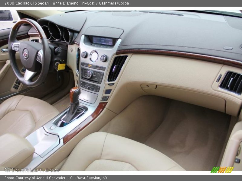 White Diamond Tri-Coat / Cashmere/Cocoa 2008 Cadillac CTS Sedan