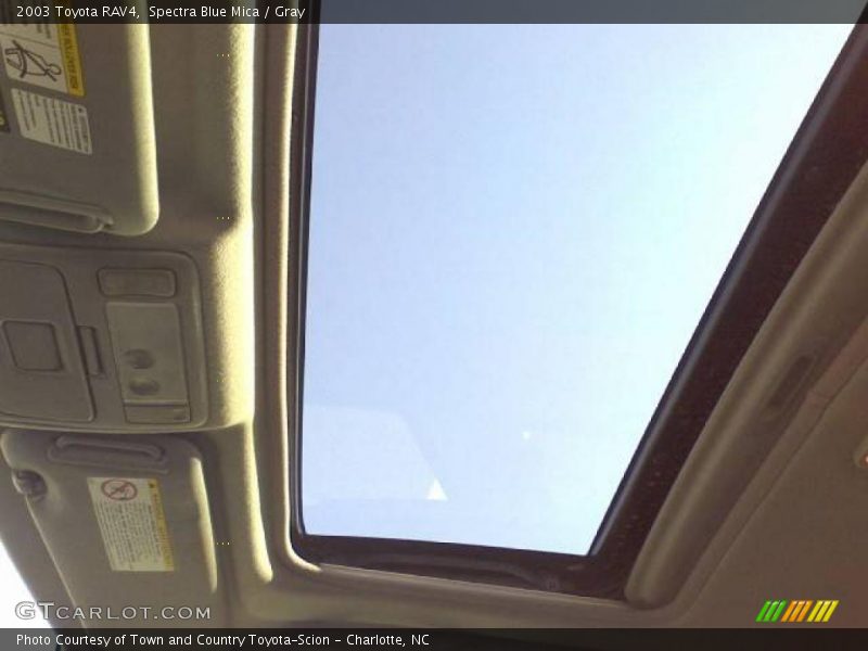 Spectra Blue Mica / Gray 2003 Toyota RAV4