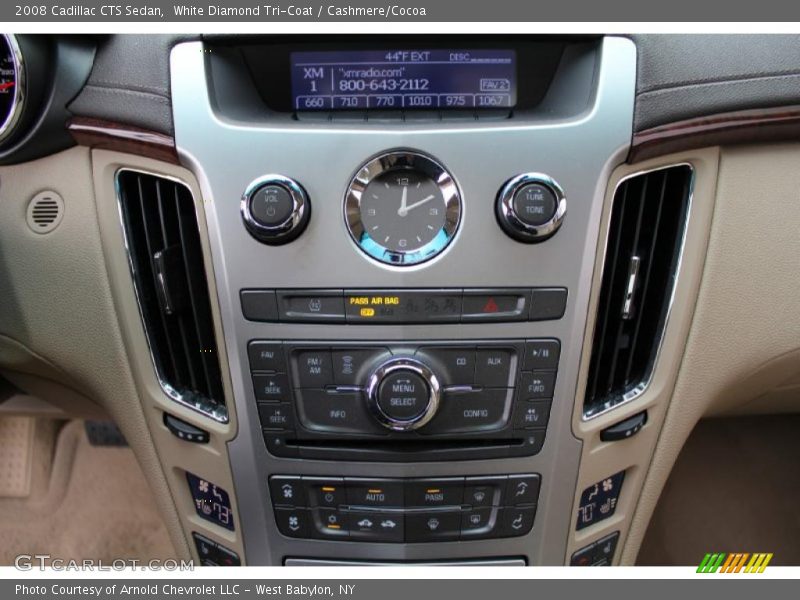 White Diamond Tri-Coat / Cashmere/Cocoa 2008 Cadillac CTS Sedan