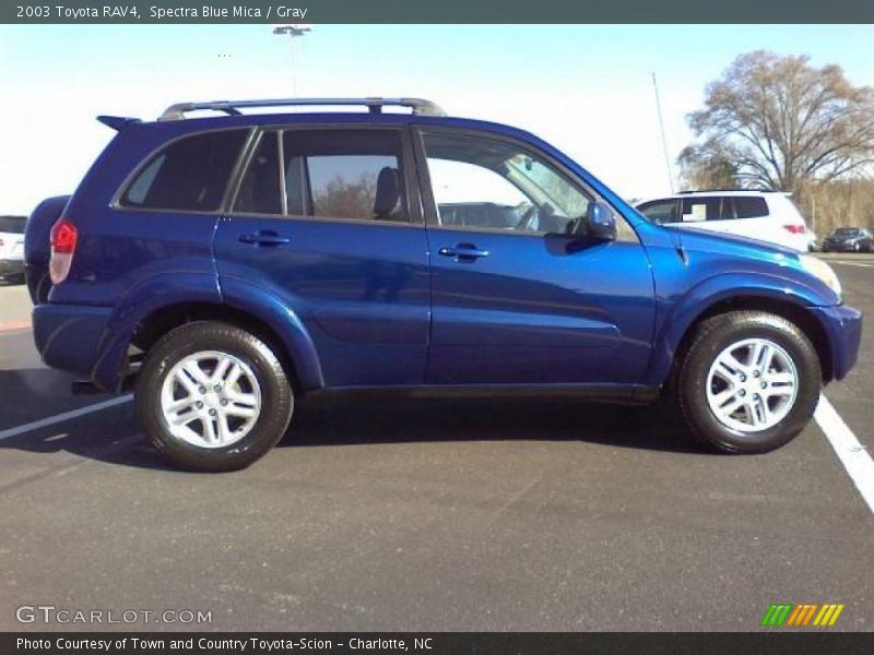 Spectra Blue Mica / Gray 2003 Toyota RAV4