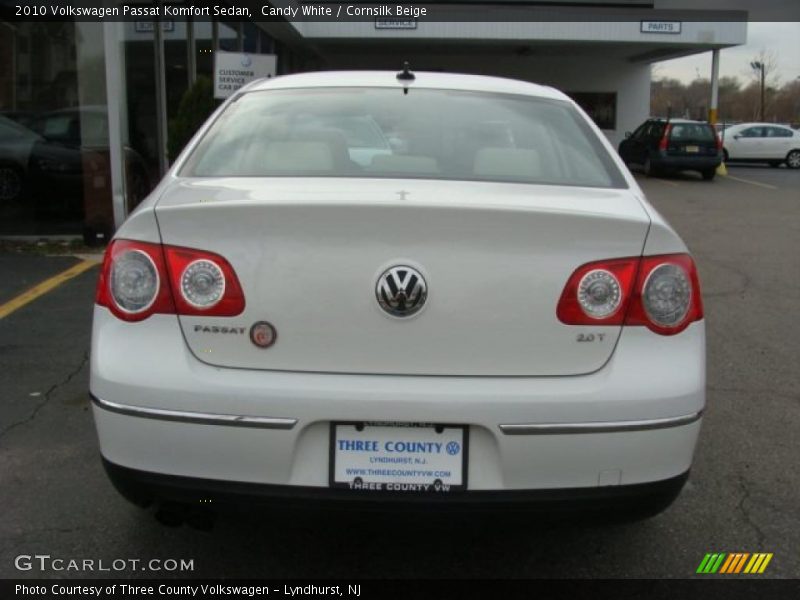Candy White / Cornsilk Beige 2010 Volkswagen Passat Komfort Sedan