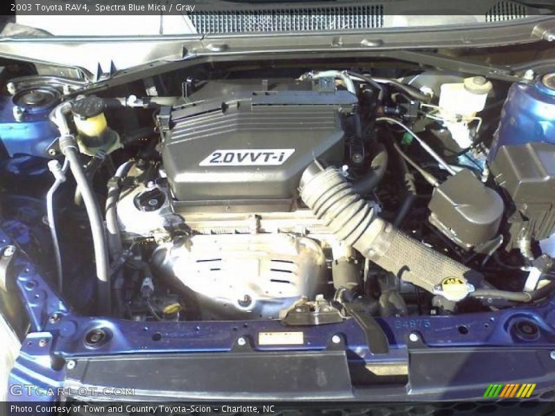Spectra Blue Mica / Gray 2003 Toyota RAV4