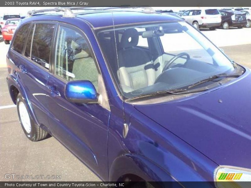 Spectra Blue Mica / Gray 2003 Toyota RAV4