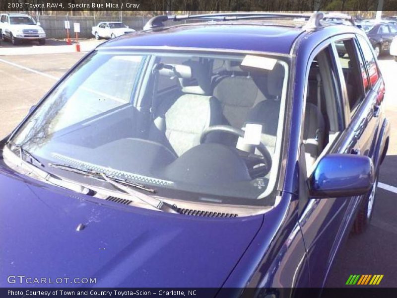 Spectra Blue Mica / Gray 2003 Toyota RAV4