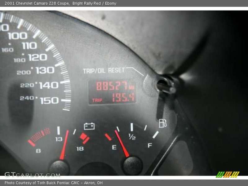 Bright Rally Red / Ebony 2001 Chevrolet Camaro Z28 Coupe