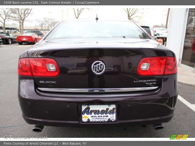 Dark Crimson Metallic / Cocoa/Cashmere 2008 Buick Lucerne CXS