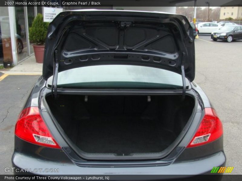 Graphite Pearl / Black 2007 Honda Accord EX Coupe