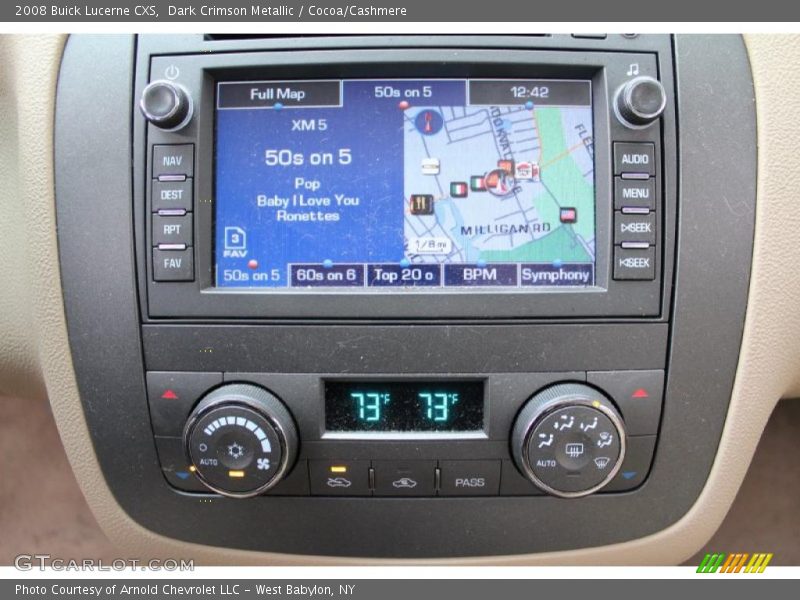 Navigation of 2008 Lucerne CXS