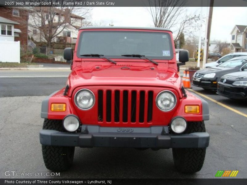 Flame Red / Dark Slate Gray 2005 Jeep Wrangler Sport 4x4