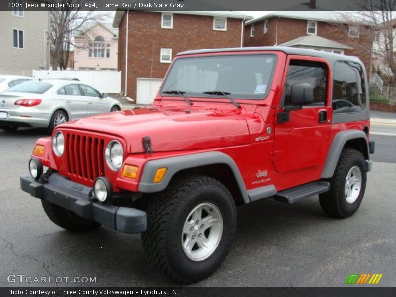 Flame Red / Dark Slate Gray 2005 Jeep Wrangler Sport 4x4