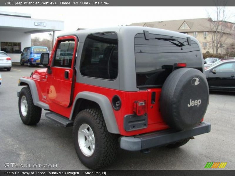Flame Red / Dark Slate Gray 2005 Jeep Wrangler Sport 4x4