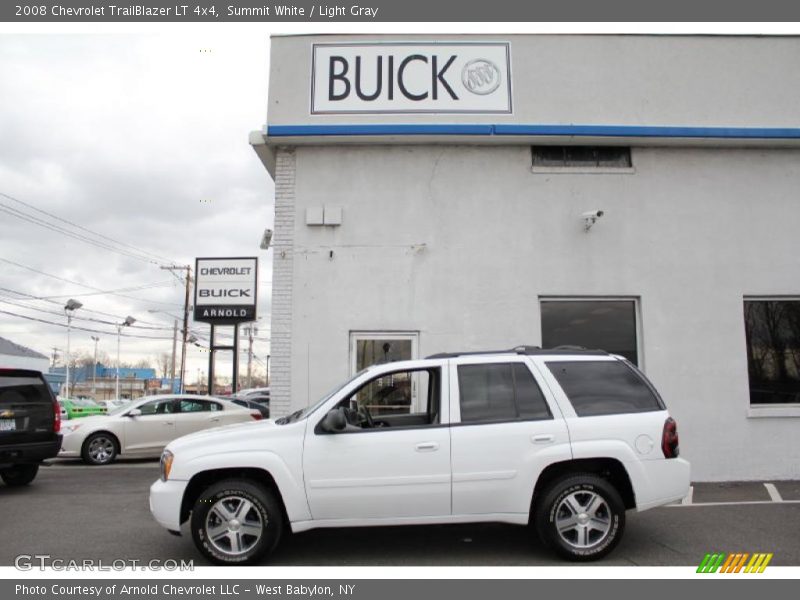 Summit White / Light Gray 2008 Chevrolet TrailBlazer LT 4x4