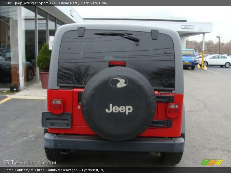 Flame Red / Dark Slate Gray 2005 Jeep Wrangler Sport 4x4