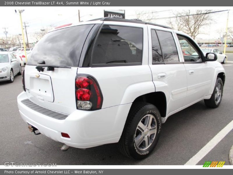 Summit White / Light Gray 2008 Chevrolet TrailBlazer LT 4x4