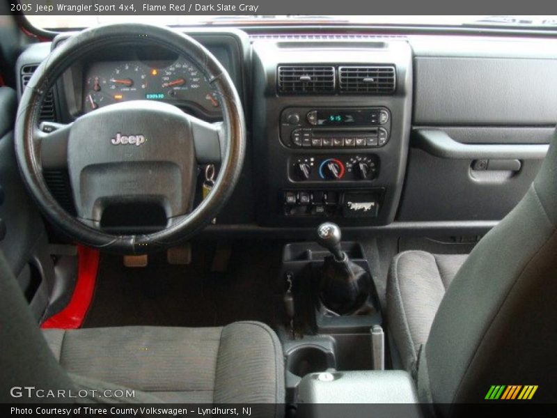 Flame Red / Dark Slate Gray 2005 Jeep Wrangler Sport 4x4