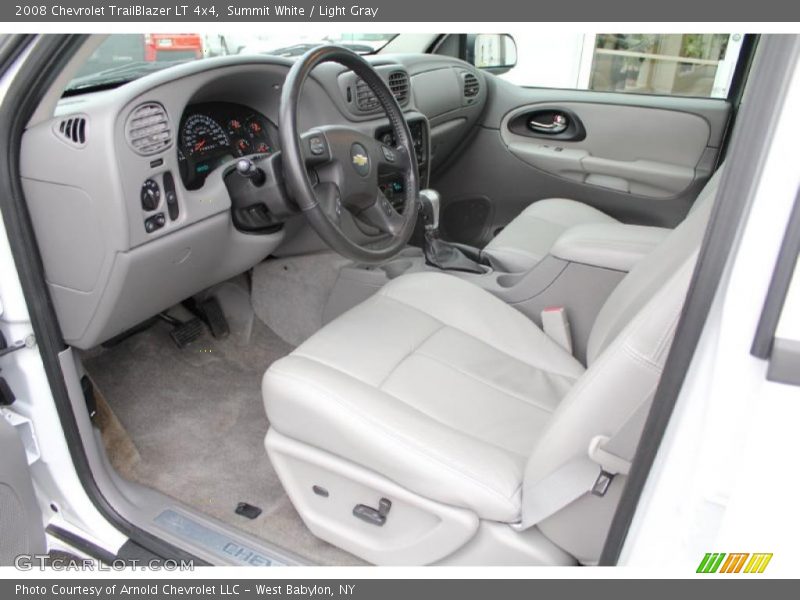 Summit White / Light Gray 2008 Chevrolet TrailBlazer LT 4x4