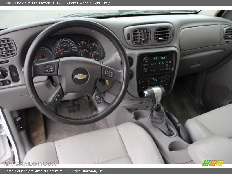 Summit White / Light Gray 2008 Chevrolet TrailBlazer LT 4x4