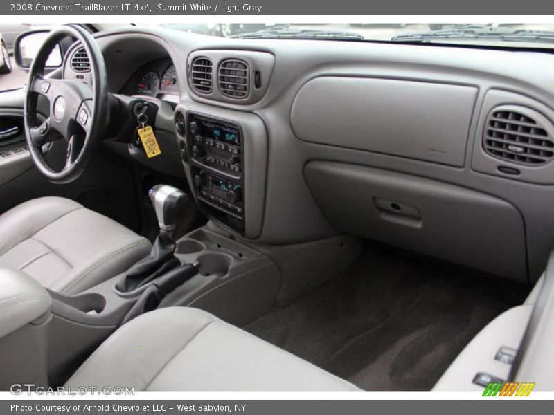 Summit White / Light Gray 2008 Chevrolet TrailBlazer LT 4x4