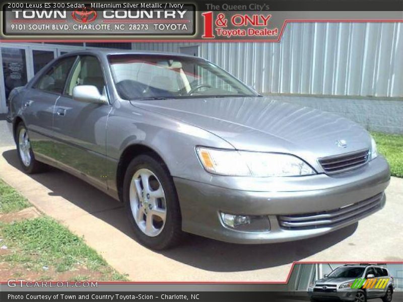 Millennium Silver Metallic / Ivory 2000 Lexus ES 300 Sedan