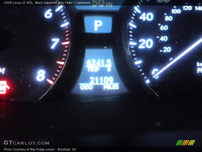 Black Sapphire Blue Pearl / Cashmere 2008 Lexus LS 460