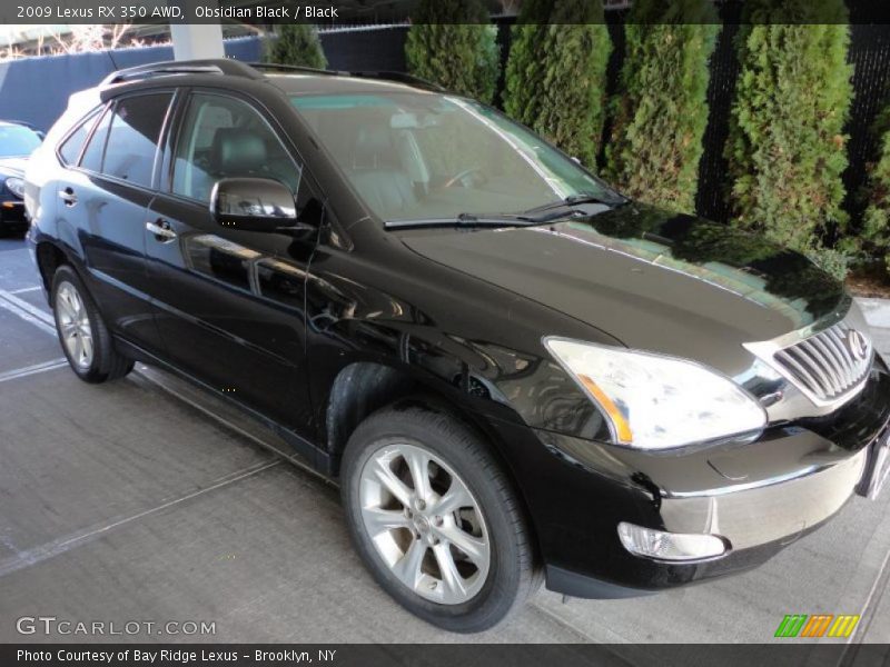 Obsidian Black / Black 2009 Lexus RX 350 AWD