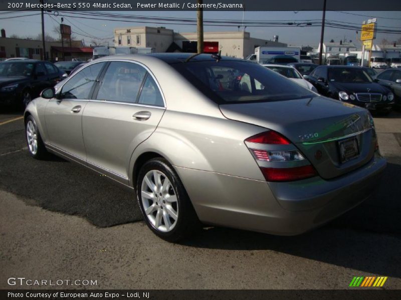 Pewter Metallic / Cashmere/Savanna 2007 Mercedes-Benz S 550 4Matic Sedan