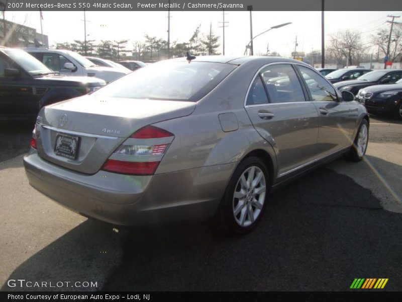 Pewter Metallic / Cashmere/Savanna 2007 Mercedes-Benz S 550 4Matic Sedan