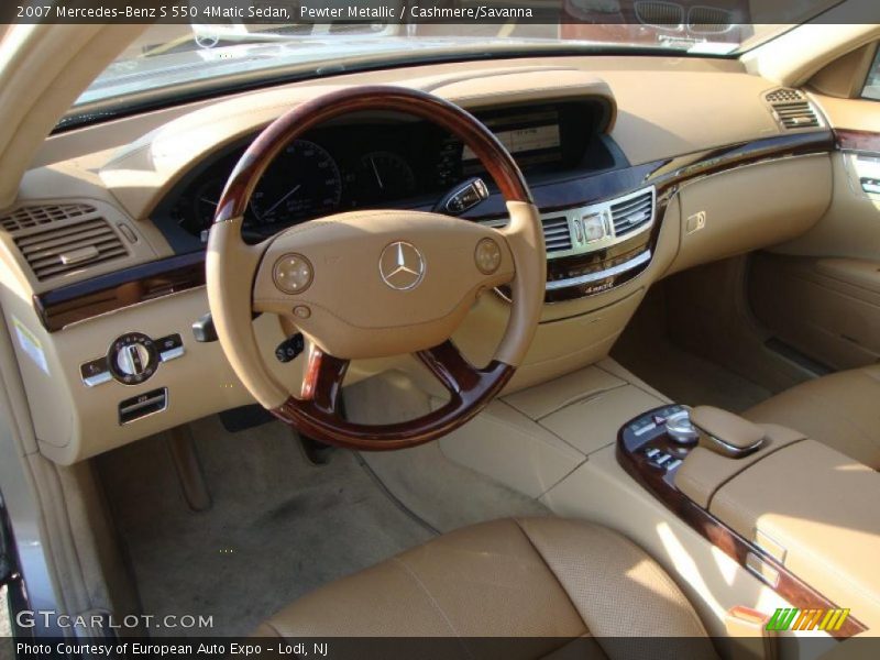 Pewter Metallic / Cashmere/Savanna 2007 Mercedes-Benz S 550 4Matic Sedan