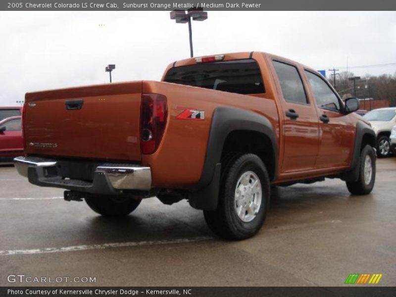 Sunburst Orange Metallic / Medium Dark Pewter 2005 Chevrolet Colorado LS Crew Cab