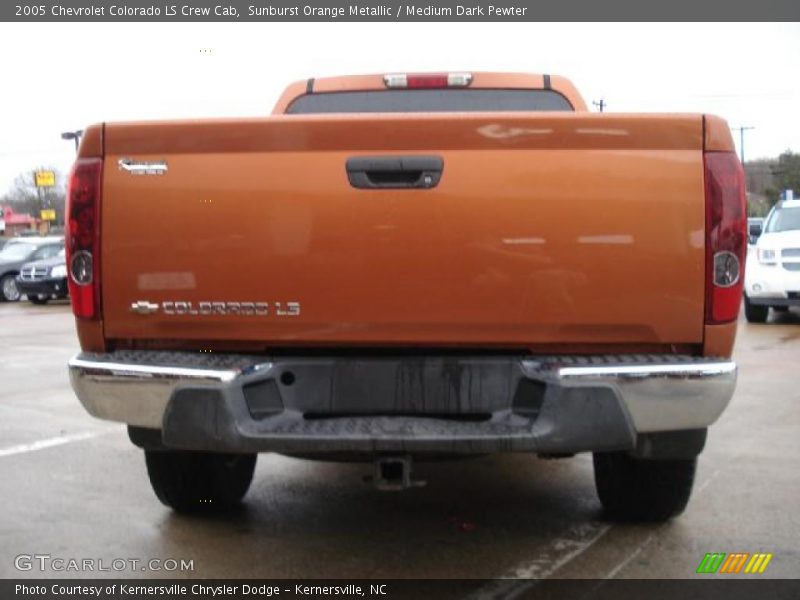 Sunburst Orange Metallic / Medium Dark Pewter 2005 Chevrolet Colorado LS Crew Cab