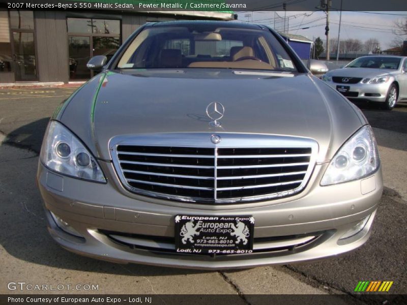 Pewter Metallic / Cashmere/Savanna 2007 Mercedes-Benz S 550 4Matic Sedan