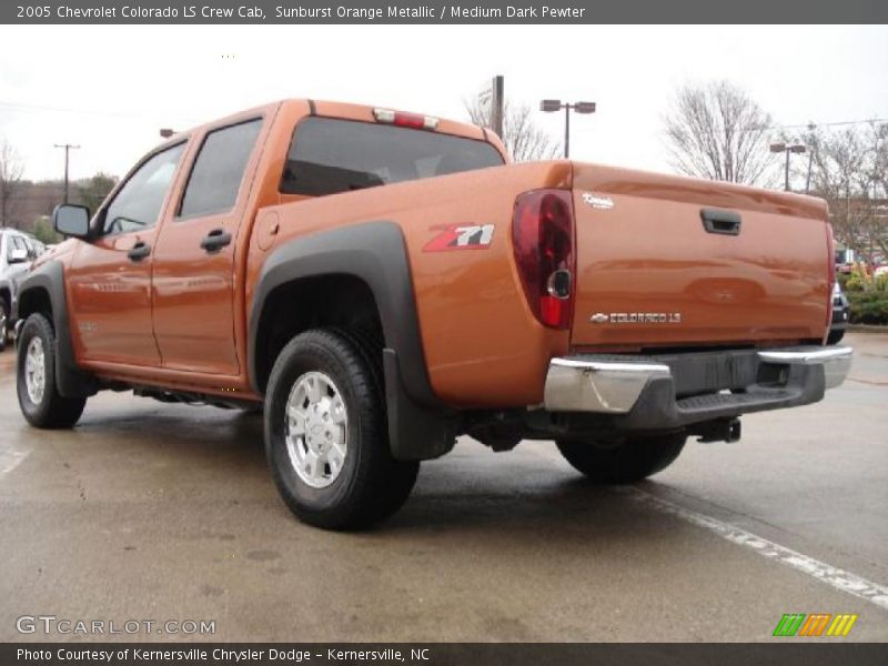 Sunburst Orange Metallic / Medium Dark Pewter 2005 Chevrolet Colorado LS Crew Cab