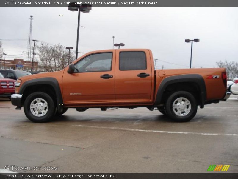 Sunburst Orange Metallic / Medium Dark Pewter 2005 Chevrolet Colorado LS Crew Cab