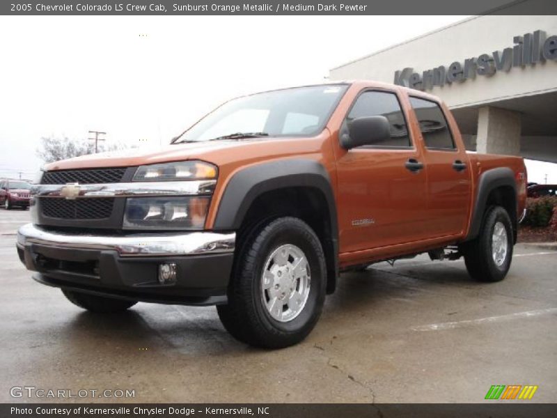 Sunburst Orange Metallic / Medium Dark Pewter 2005 Chevrolet Colorado LS Crew Cab