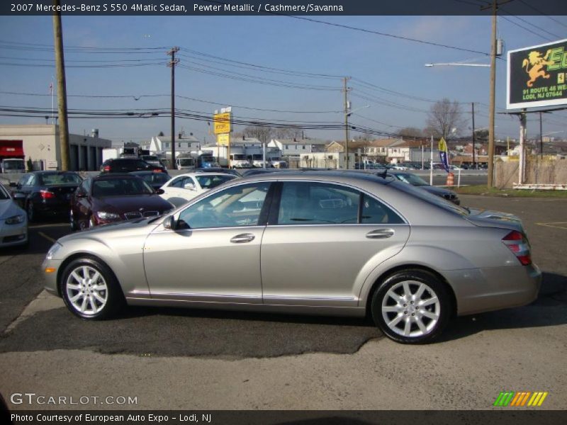 Pewter Metallic / Cashmere/Savanna 2007 Mercedes-Benz S 550 4Matic Sedan