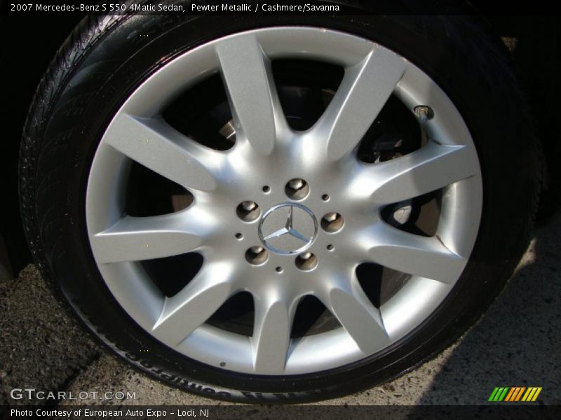 Pewter Metallic / Cashmere/Savanna 2007 Mercedes-Benz S 550 4Matic Sedan