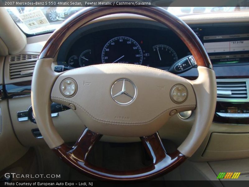 Pewter Metallic / Cashmere/Savanna 2007 Mercedes-Benz S 550 4Matic Sedan