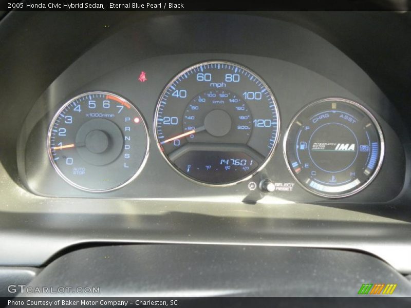  2005 Civic Hybrid Sedan Hybrid Sedan Gauges