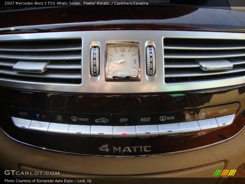 Pewter Metallic / Cashmere/Savanna 2007 Mercedes-Benz S 550 4Matic Sedan