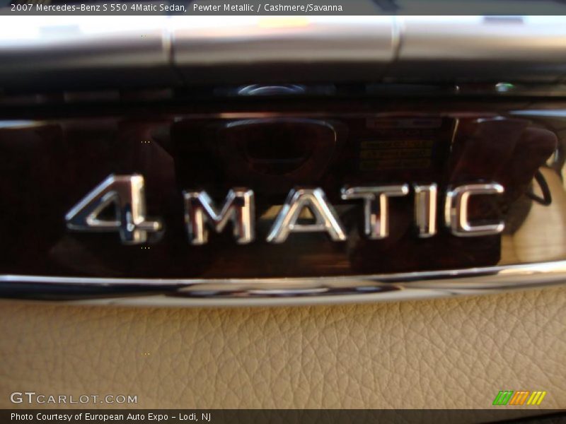 Pewter Metallic / Cashmere/Savanna 2007 Mercedes-Benz S 550 4Matic Sedan