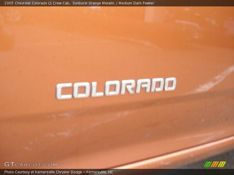Sunburst Orange Metallic / Medium Dark Pewter 2005 Chevrolet Colorado LS Crew Cab