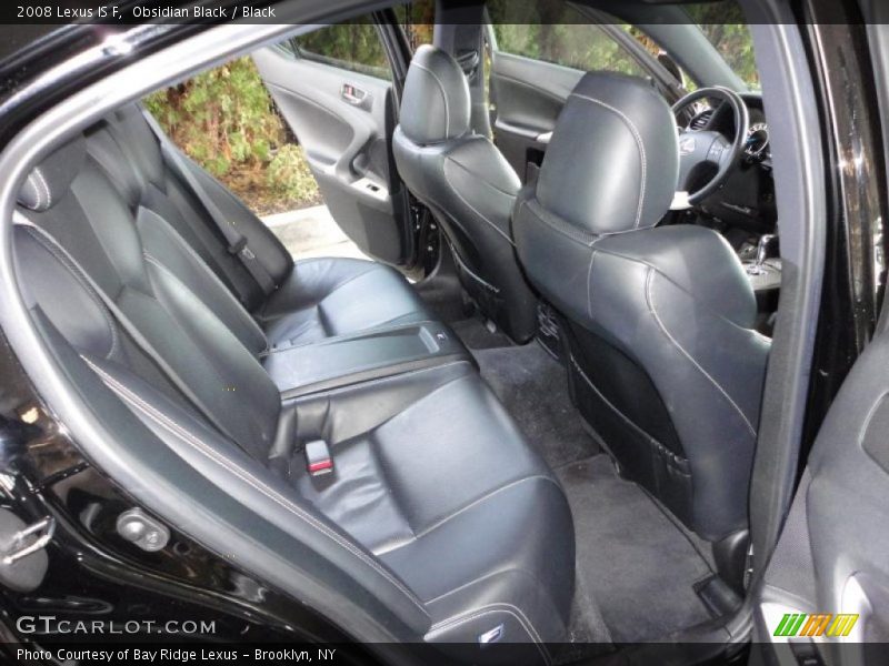  2008 IS F Black Interior